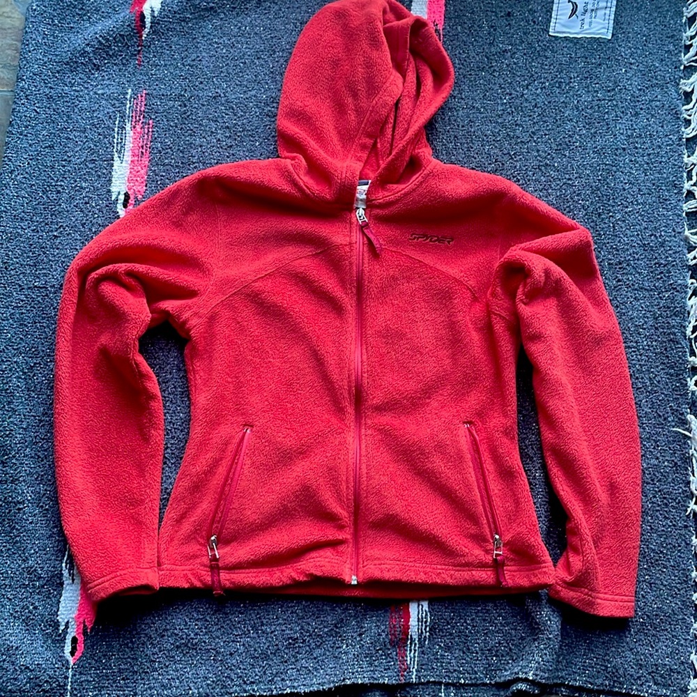Spyder Women’s Full-Zip Hooded Fleece Jacket (size 10)